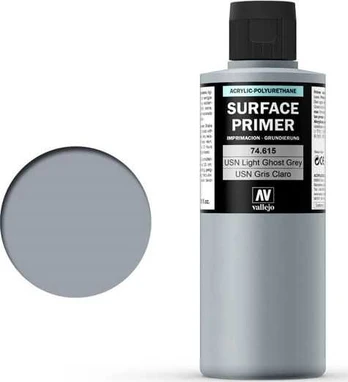 Vallejo USN Light Ghost Pilkas 200 ml. Podkład Akrylowy Vallejo Surface Primer universalus