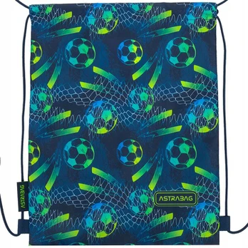 Astrabag maišelis su raišteliais, futbolo tema