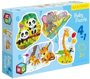 Dėlionė Alexander Wild Animals 4in1 05662
