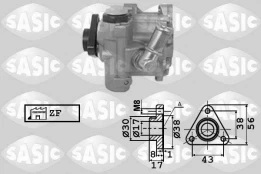 Hidraulinis siurblys, vairo sistema SASIC 7076048 kaina