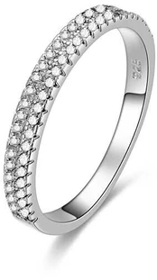 Beneto Sidabrinis ring with zircons AGG337