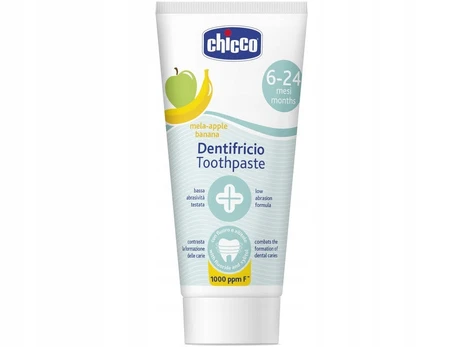 Chicco dantų pasta su fluoru vaikams, 6–24 mėn., 50 ml