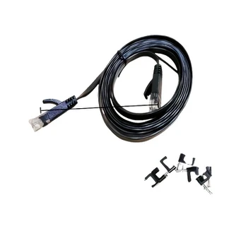 1 vnt. plokščias Cat6 eterneto kabelis, 10ft/3.04m