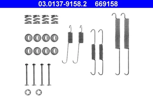 ATE 03.0137-9158.2 Brake shoe fitting kit