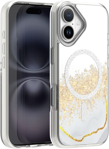 Dėklas Telforceone Epoxy Mag case for iPhone 16 6,1' baltas
