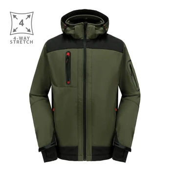 Striukė Softshell su gobtuvu Acropolis, žalia S, Pesso