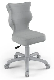 Vaikiška darbo kėdė Petit VT03, 35 x 37 x 77 - 83 cm, pilka