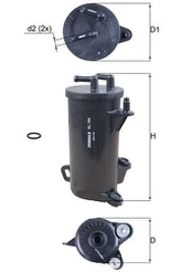KNECHT KL 764D Kuro filtras