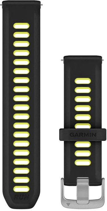 Garmin watch strap Quick Release 20mm Forerunner 170, black/yellow | 010-11251-B6