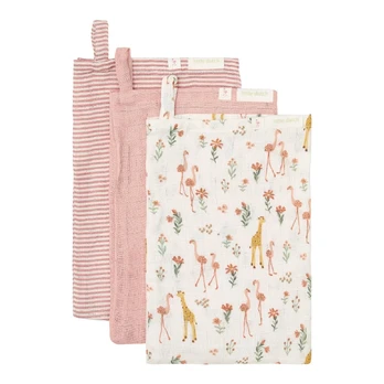 Little Dutch Washcloths Set `Blooming Safari´
