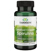 SWANSON spirulina, 180 tab. kaina