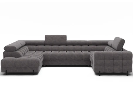 eltap Kampinė sofa, Fectory, 346x205x93 cm, Pilka