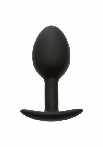 CalExotics Weighted Silicone Plug 16.3g Ergonomic Intimate Trainer Black
