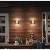 "Philips" LED lauko sieninis šviestuvas "Python UE", antracito spalvos