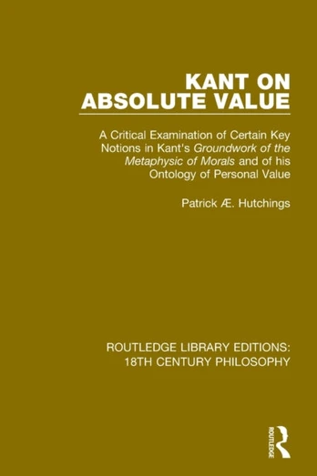 Kant on Absolute Value - Minkštas viršelis