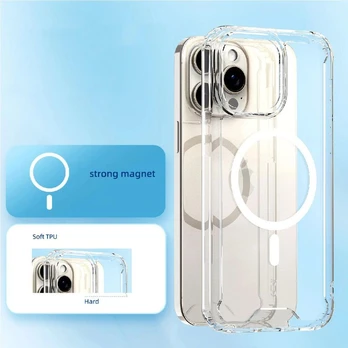Dėklas Wozinsky Clear Corner Case MagSafe for Samsung Galaxy S25 - Clear