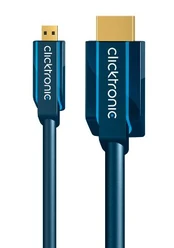 CLICKTRONIC Kabelis HDMI - micro HDMI 2.0 4K 60Hz 5m