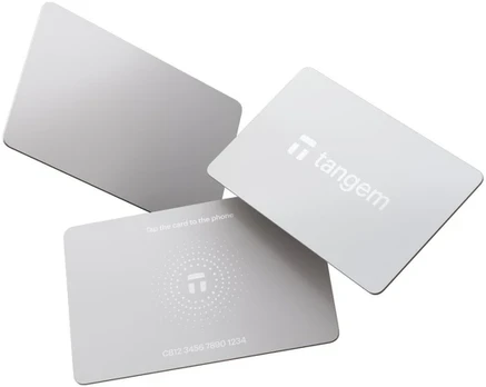 Dėklas Tangem Wallet – 3-card set, Baltas Stealth