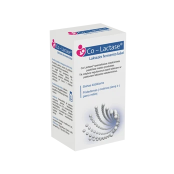 CO-LACTASE fermento lašai, 10 ml