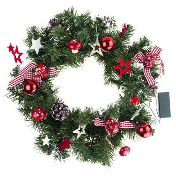 Kalėdinis vainikas su LED, 40 cm