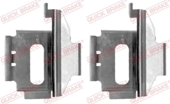 Priedų komplektas, diskinių stabdžių trinkelės QUICK BRAKE 109-1282