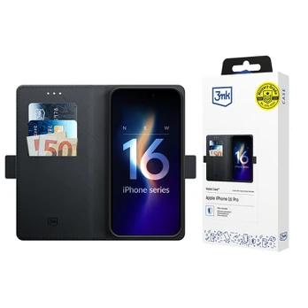 3mk flipové pouzdro Wallet Case pro Apple iPhone 16 Pro