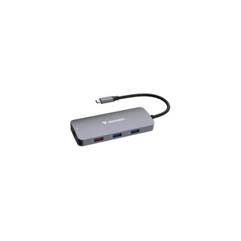 Įkrovimo stotelė Verbatim USB-C Pro Multiport Hub 9 prievadų