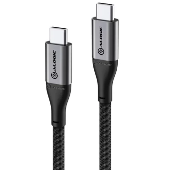 Alogic - Ultra USB-C to USB-C cable 5A/480Mbps - Space Grey (Length: 30 cm)
