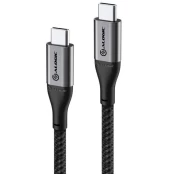 Alogic - Ultra USB-C to USB-C cable 5A/480Mbps - Space Grey (Length: 30 cm) kaina