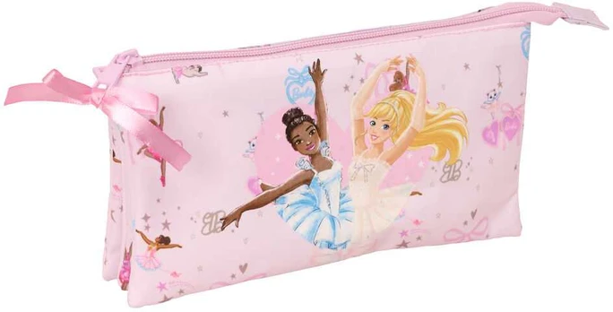 Safta Barbie Ballet triple pencil case