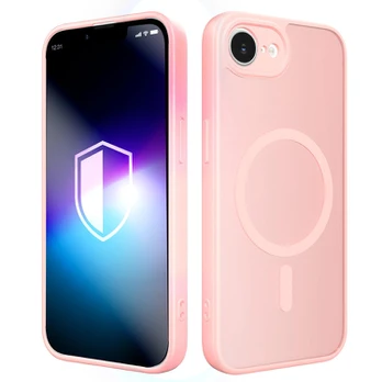 Dėklas 3MK Misty MagCase do Apple iPhone 16e / 17e rožinis