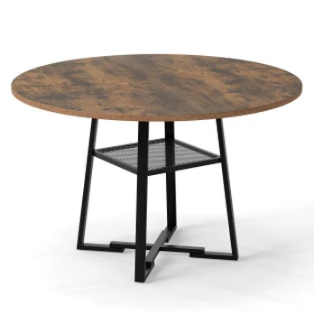 Valgomojo stalas, 4–6 asmenims, Ø 120 × 75,5 cm