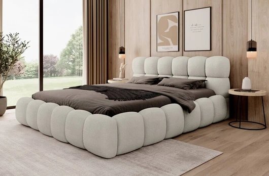 Lova BRASTON|140x200|Smėlio|Boucle