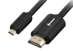 Sharkoon cable HDMI -> micro HDMI 4K juodas 1.5m - A-D