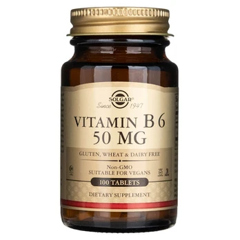 Solgar vitaminas B6 50 mg - 100 tablečių