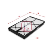 Filtras, salono oras SOFIMA S 3114 C kaina