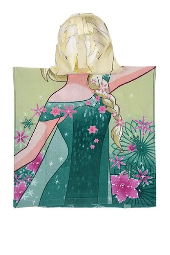 Vaikiškas rankšluostis-poncho Frozen, 50x100 cm