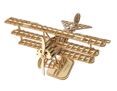 Medinis 3D galvosūkis Robotime Airplane