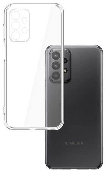 Telefono dėklas 3MK Clear, Samsung Galaxy A23, skaidri