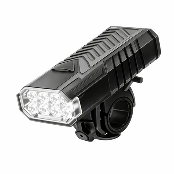 Dviračio priekinis žibintas, 3 režimai, 8 LED, USB, 1 vnt.