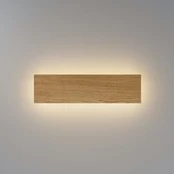 LED sieninis šviestuvas „BASIC TEXTURE“, medžio, plotis 30 cm, CCT