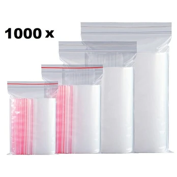 Užspaudžiami maišeliai Zip-Lock, 70x100mm, 1000vnt.