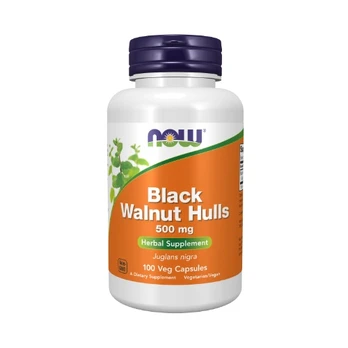 NOW Black Walnut Hulls 500mg - 100 kaps.