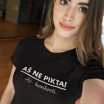 Moteriški marškinėliai "Aš ne pikta"
