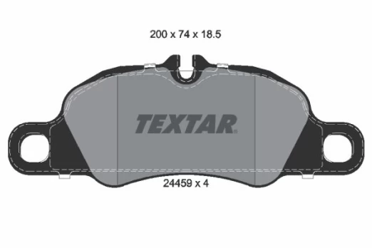 Stabdžių trinkelių rinkinys, diskinis stabdys TEXTAR 2445901
