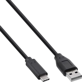 Inline 35735 usb 2.0 kabelis, usb type-c kištukas į a kištuką, juodas, 5 m
