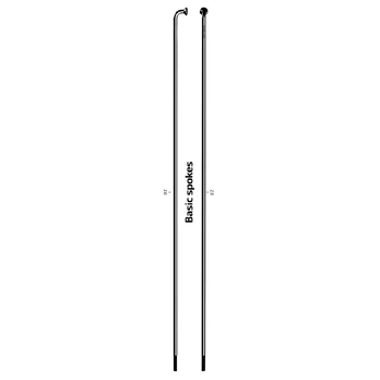 Sapim Leader stipinas | J-Bend | 2 mm | Black, 294 mm