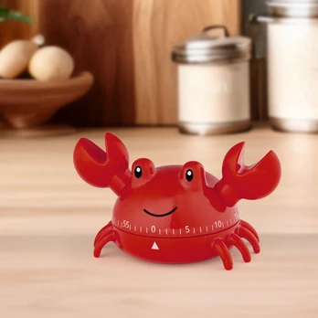 Kikkerland - Crab Kitchen Timer - 2.25 x 2.5 x 4.25