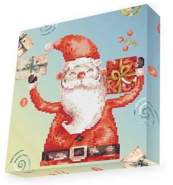 Deimantinė mozaika Santa Cheer, 28x28 cm