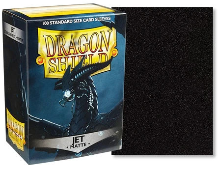 Dragon Shield Standard Sleeves - Matte Jet (100 Vnt)